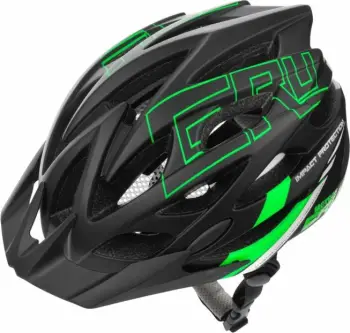 Helmetë biçiklete Meteor unisex, e zezë-gjelbër