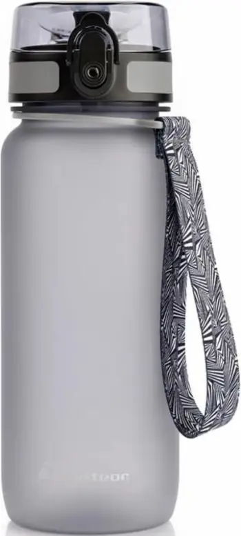 Shishe uji Meteor 650 ml për turizëm/jashtë, gri/argjendtë