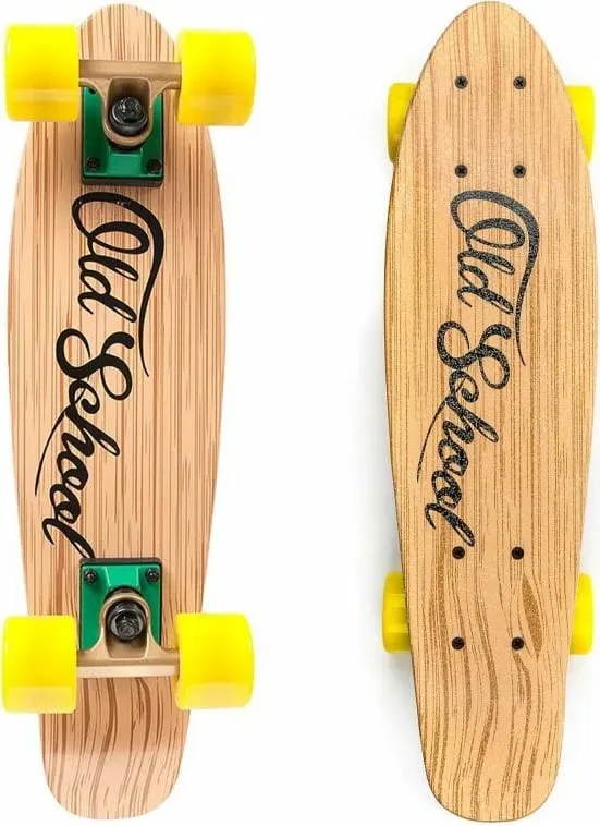 Skateboard për fëmijë Meteor, ngjyrë kafe - 1
