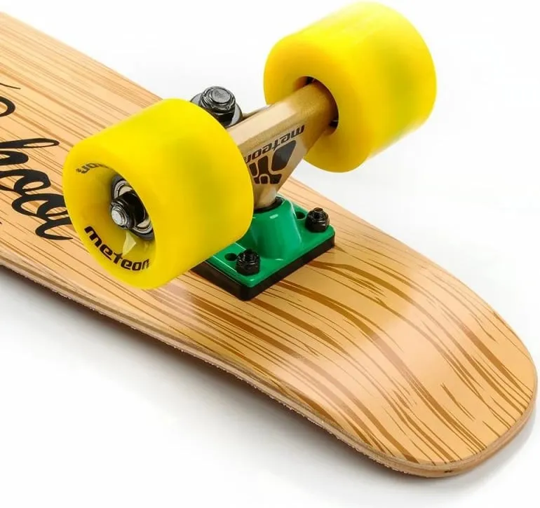 Skateboard për fëmijë Meteor, ngjyrë kafe - 4