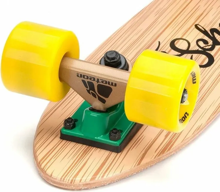 Skateboard për fëmijë Meteor, ngjyrë kafe - 6