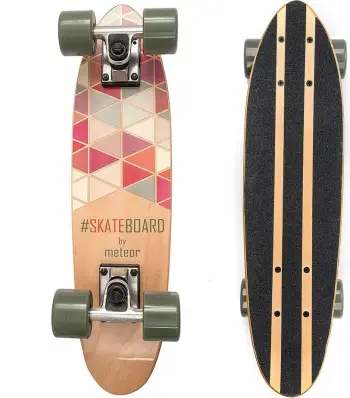 Skateboard për fëmijë Meteor, ngjyrë e zezë