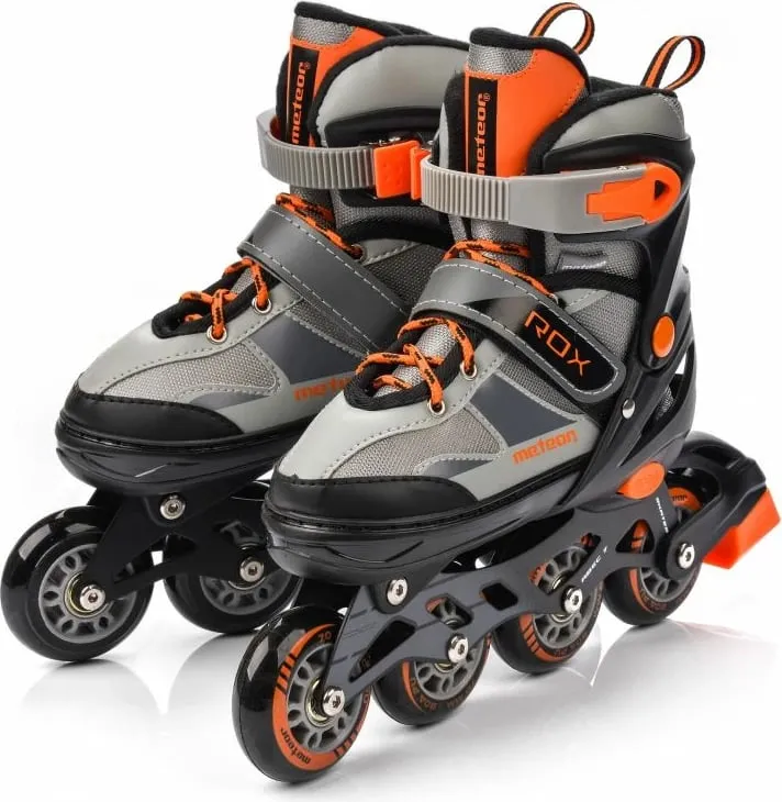 Rollerat për fëmijë Meteor, hiri dhe portokalli - 3