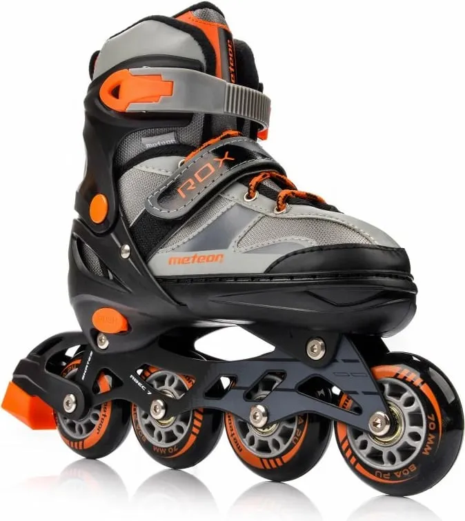 Rollerat për fëmijë Meteor, hiri dhe portokalli - 4