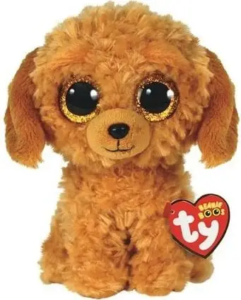 Lodër pelushi Ty Beanie Boos Noodles Golden Doodle, qenush, 15cm, ngjyrë e artë