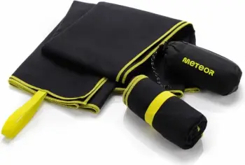 Peshqir mikrofibër Meteor Towel M 31575, 50 x 90 cm, i zi