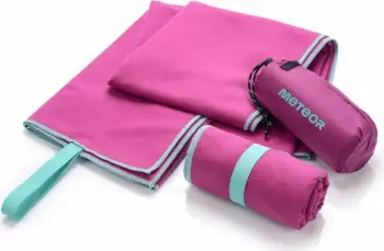 Peshqir mikrofibër Meteor Towel M, 50 x 90 cm, vjollcë eggplant