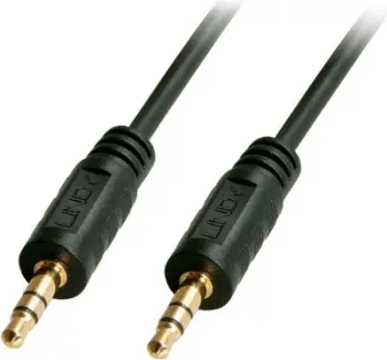Kabllo Lindy Jack 3.5mm - Jack 3.5mm, 1m, e argjend