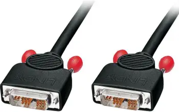 Kabllo Lindy DVI-I - DVI-I, 1m, e zezë