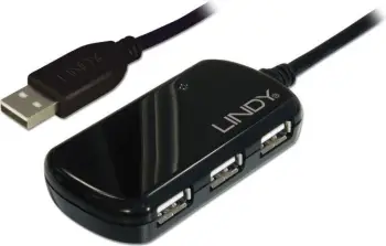 USB HUB Lindy 4x USB-A 2.0 (42781)