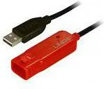 Kabllo Lindy (42782) USB-A - USB-A ,12m, e zezë - 1