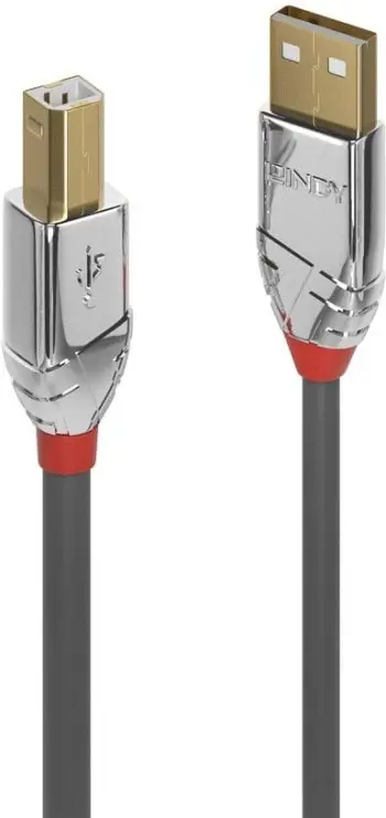 Kabllo Lindy USB-A në USB-B 0.5 m, e hirtë