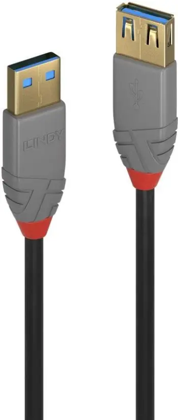 Kabllo Lindy USB-A - USB-A, 0.5m, e hirtë