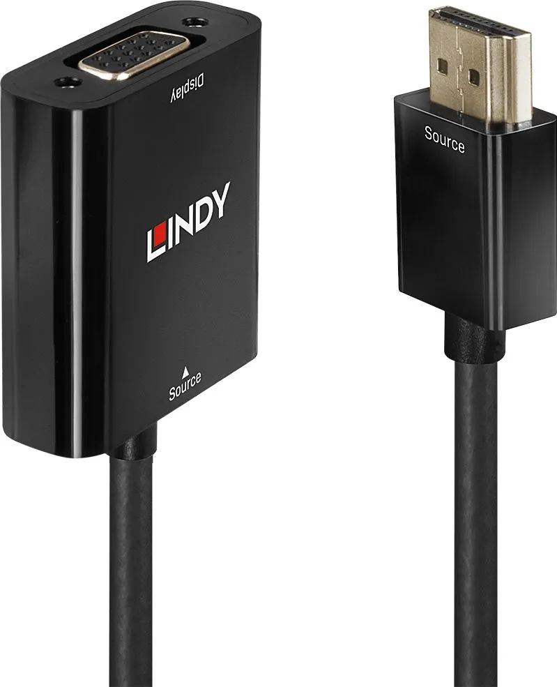 Përshtatës AV Lindy HDMI në D-Sub, i zi - 1