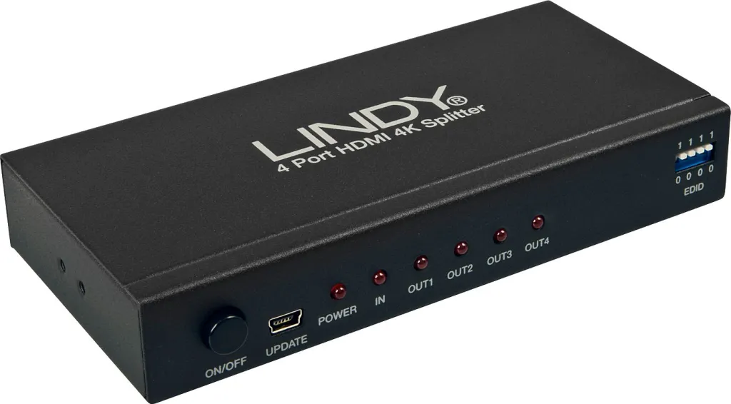 Ndarës HDMI Lindy 4K 4 Port 3D. 2160p3 - 1