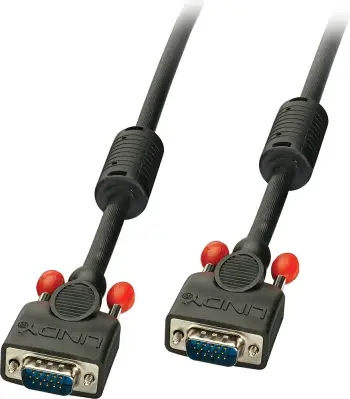 Kabllo Lindy D-Sub (VGA) - D-Sub (VGA), 0.5m, e zezë