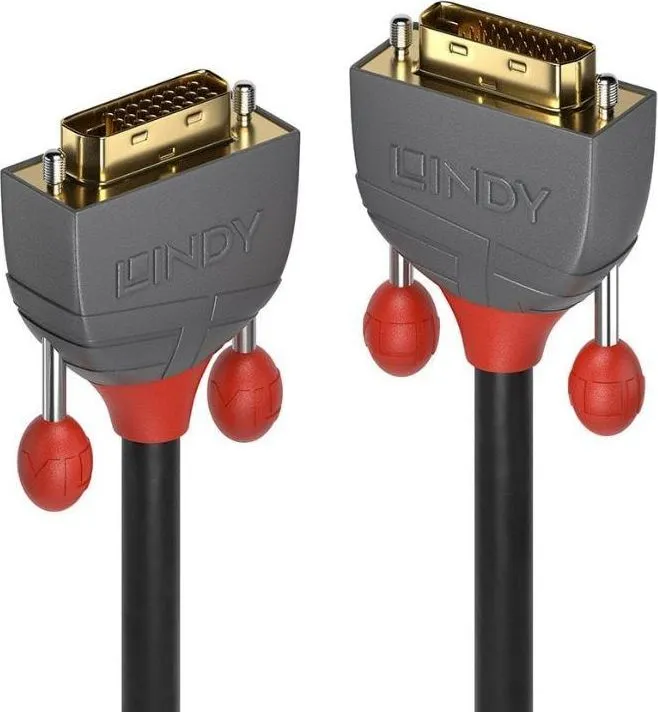 Kabllo Lindy DVI-D - DVI-D, 5m, e hirtë - 1