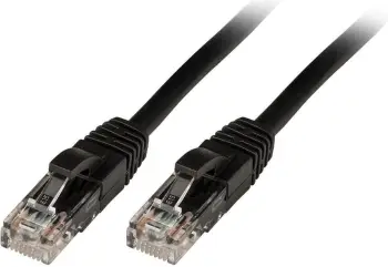 Kabllo Patchcord Lindy Cat6 U/UTP, 1m, e zezë