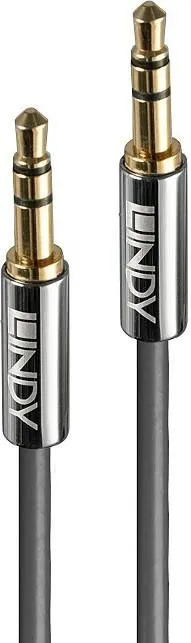 Kabllo audio Lindy, 2x Jack 3.5 mm, 2m, e argjendë - 1