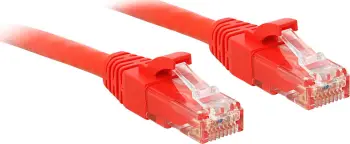 Kabllo Lindy Patchcord Cat6 48038, U/UTP, 15 m, e kuqe