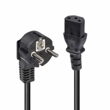 Kabllo rryme LINDY IEC-Netzkabel 3m Schuko-Winkelst. IEC320C13, e zezë