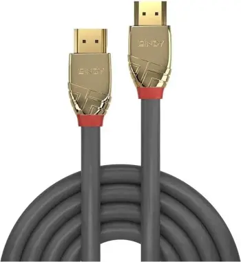 Kabëll HDMI Lindy Gold Line, 2.1, 1m, gri-ari