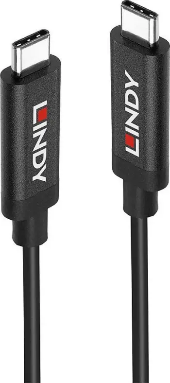 Kabllo LINDY USB 3.2 Gen 2, USB-C në USB-C, 5m, e zezë