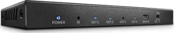 Ndarës HDMI Lindy 2.0, 4 porta, 18G, i zi