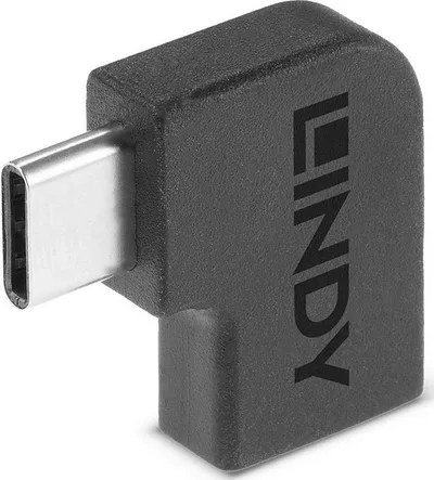 Adapter USB Lindy USB 3.2 Type C 90°, i zi - 1