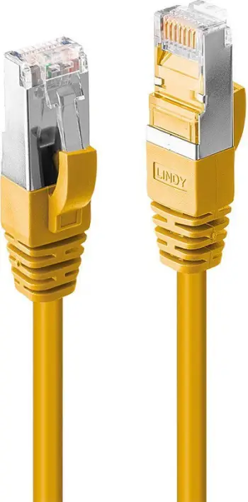 Kabllo rrjeti Lindy Patch Cable Cat6 S/FTP LSZH, 3m, e verdhë