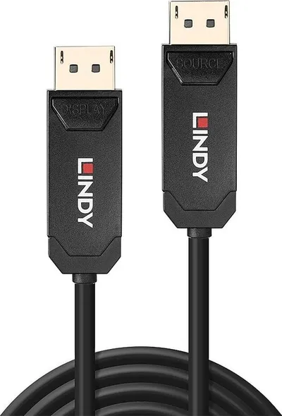 Kabllo DisplayPort Lindy 38520, 10m, e zezë - 2