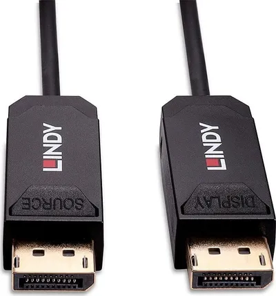 Kabllo DisplayPort Lindy 38520, 10m, e zezë - 3