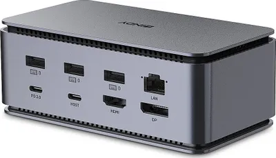 Docking station Lindy DST-PRO Thunderbolt 4, USB4, 100W, anthracite - 2