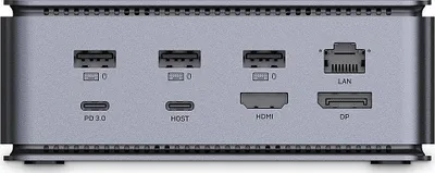 Docking station Lindy DST-PRO Thunderbolt 4, USB4, 100W, anthracite - 4
