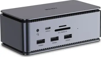 Docking station Lindy DST-PRO Thunderbolt 4, USB4, 100W, anthracite