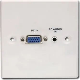 Prizë muri Lindy VGA + 3.5mm Stereo Jack