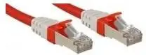 Kabllo patchcord Lindy SSTP, Cat6A, 2m, e kuqe
