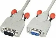 Kabllo seriale Lindy DB9 në DB9, 0.5m, gri