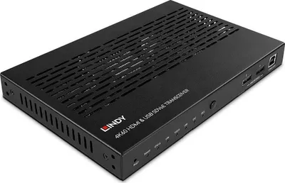 Adapter HDMI dhe USB Lindy Extender Cat6, 4K, 100m, i zi - 2