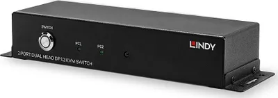 Switch KVM Lindy, 2 porta, DisplayPort 4K, USB, i zi - 2