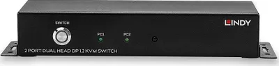 Switch KVM Lindy, 2 porta, DisplayPort 4K, USB, i zi - 4
