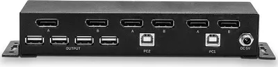 Switch KVM Lindy, 2 porta, DisplayPort 4K, USB, i zi - 5