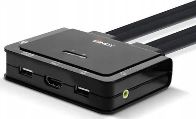 Switch KVM Lindy 2 porta, USB HDMI, 4K, i zi - 2