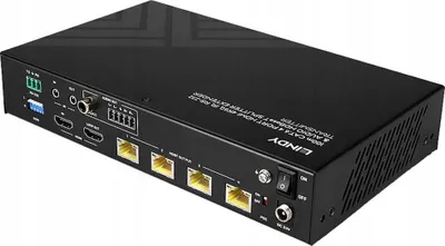 Adapter HDMI Lindy Cat6 4K60, 4 porta, 100m, i zi - 2