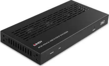 Encoder HDMI dhe USB mbi IP Lindy, 4K, RS232, i zi