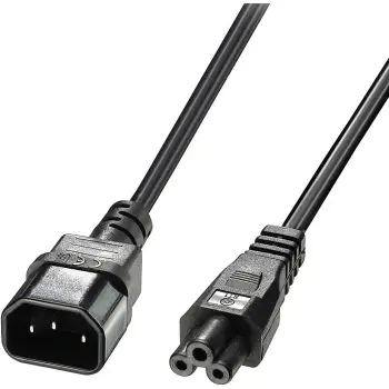 Kabllo rryme LINDY IEC-Netzkabel C14 në C5, 2m, e zezë