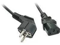 Kabllo rryme LINDY IEC320C13, Schuko kënd, 5m, e zezë