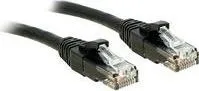 Kabllo rrjeti Lindy, 2 x RJ-45, 0,50 m, e zezë - 1
