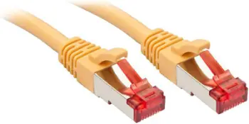 Kabllo patchcord Lindy Cat6, S/FTP, 1.5m, e verdhë