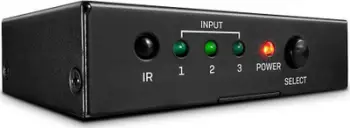 Përzgjedhës HDMI Lindy 38232, 3 porta, 18 Gbit/s, i zi